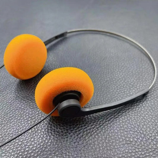 Retro Wired Small Headphones Prop