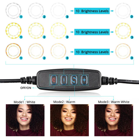 Video Light Selfie Ring Light Photography RGB Led Light Lamp With Mobile Phone Holder Large Tripod Stand For Youtube Tiktok Live