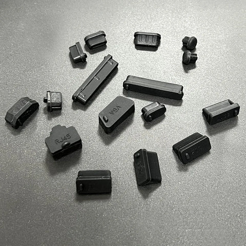 16Pcs/set Universal Anti Dustproof Notebook Port Plug Silicone Protector USB Elastic Laptop Computer Cover Stopper