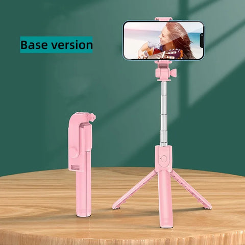 Selfie Stick Wireless Tripod Stand With Light And Bluetooth Remote Extendable Portable Phone Stand Tripod For iPhone Phone Live