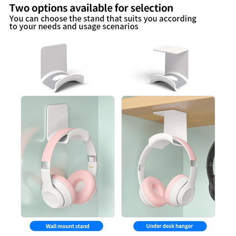 No-Punch Headphone Stand Wall Mount