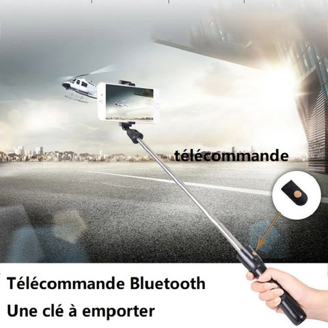 Wireless Bluetooth Selfie Stick Foldable Tripod Portable Mini Phone Tripod Extendable Monopod For iPhone Xiaomi Huawei Mini Live