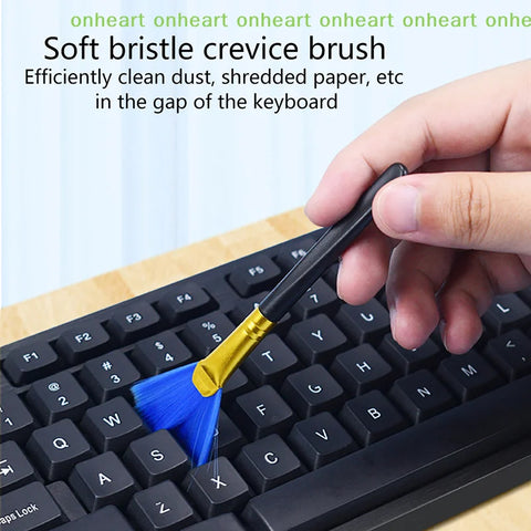 PC Laptop Keyboard Cleaning Tools Brush Kit 10pcs Small Tools Car Phone Dust Brushes Dust Cleaner Accessories Shaver Household