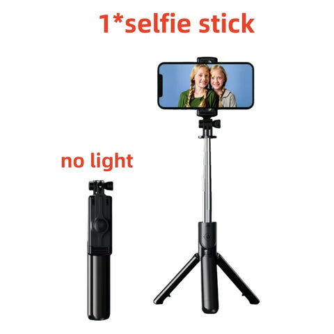 MEUYAG 2025 New Expandable Portable Tripod Selfie Stick With Remote With Detachable BT Wireless Remote Compatible for iPhone