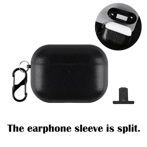 For Airpods Pro 3 4 Case Leather Business Earphone Cases Headset Shell Headphone Cover For AirPod 3 2 1 Pro 2nd Generation USB C