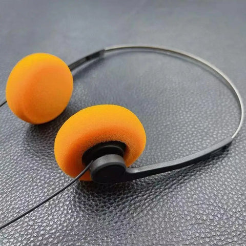 Retro Wired Small Headphones Prop