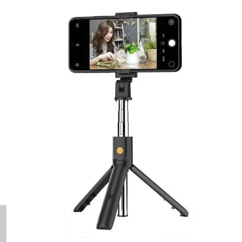 Wireless Bluetooth Selfie Stick Foldable Tripod Portable Mini Phone Tripod Extendable Monopod For iPhone Xiaomi Huawei Mini Live