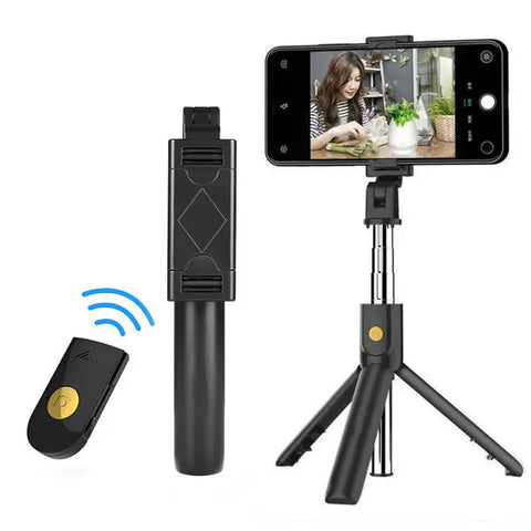 Wireless Bluetooth Selfie Stick Foldable Tripod Portable Mini Phone Tripod Extendable Monopod For iPhone Xiaomi Huawei Mini Live