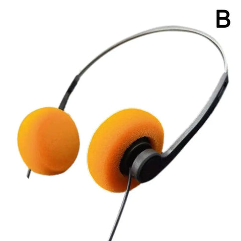 Retro Wired Small Headphones Prop