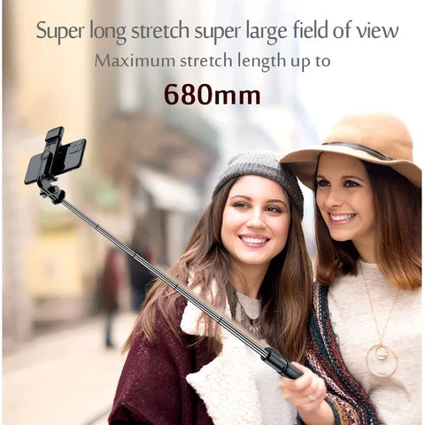 Selfie Stick Wireless Tripod Stand With Light And Bluetooth Remote Extendable Portable Phone Stand Tripod For iPhone Phone Live