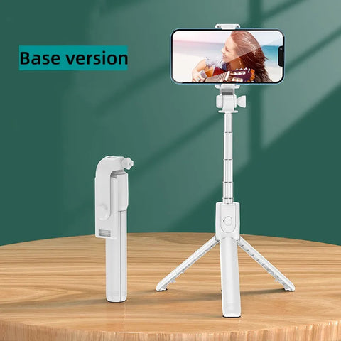 Selfie Stick Wireless Tripod Stand With Light And Bluetooth Remote Extendable Portable Phone Stand Tripod For iPhone Phone Live