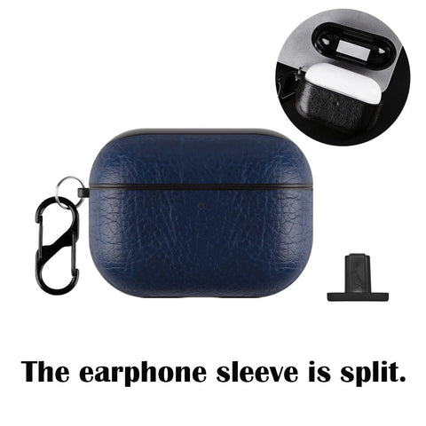 For Airpods Pro 3 4 Case Leather Business Earphone Cases Headset Shell Headphone Cover For AirPod 3 2 1 Pro 2nd Generation USB C