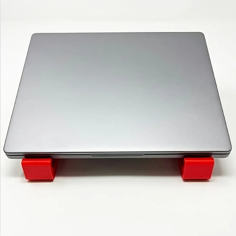 Portable 3D Printed Ventilated Laptop Stand, Ergonomic Lightweight Cooling Riser, Universal Fit All Laptops for Home & Office