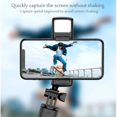 Selfie Stick Wireless Tripod Stand With Light And Bluetooth Remote Extendable Portable Phone Stand Tripod For iPhone Phone Live