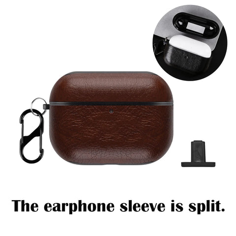 For Airpods Pro 3 4 Case Leather Business Earphone Cases Headset Shell Headphone Cover For AirPod 3 2 1 Pro 2nd Generation USB C